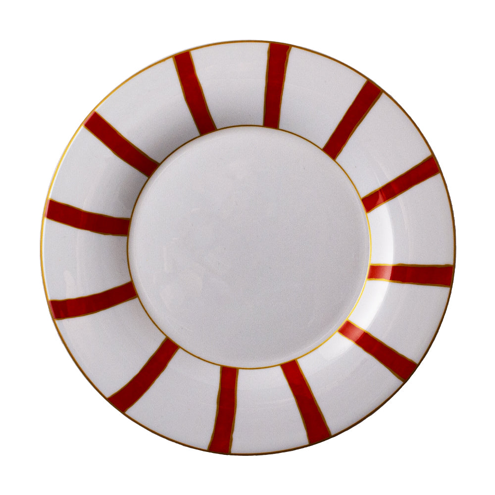 Striche Arancioni e Oro – Dinner Set (30 Pieces) by Geminiano Cozzi - Close-up