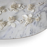 Cardosas Round Dining Table, Estremoz Marble and Limoges Porcelain — Alma De Luce