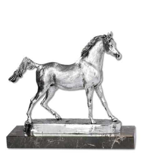 Silver Arabian Horse by Anglada Esculturas - Alternate Angle