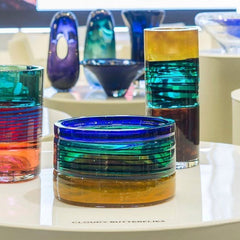 Cloudy Butterflies Centerpiece – Designed by Claudia Schiffer, Luxury Art Glass by Vista Alegre - Detail View