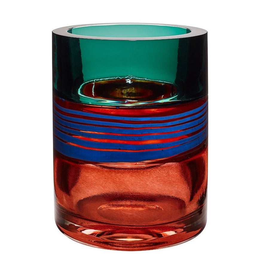 Cloudy Butterflies Small Vase – Designed by Claudia Schiffer, Elegant Art Glass by Vista Alegre - Detail View