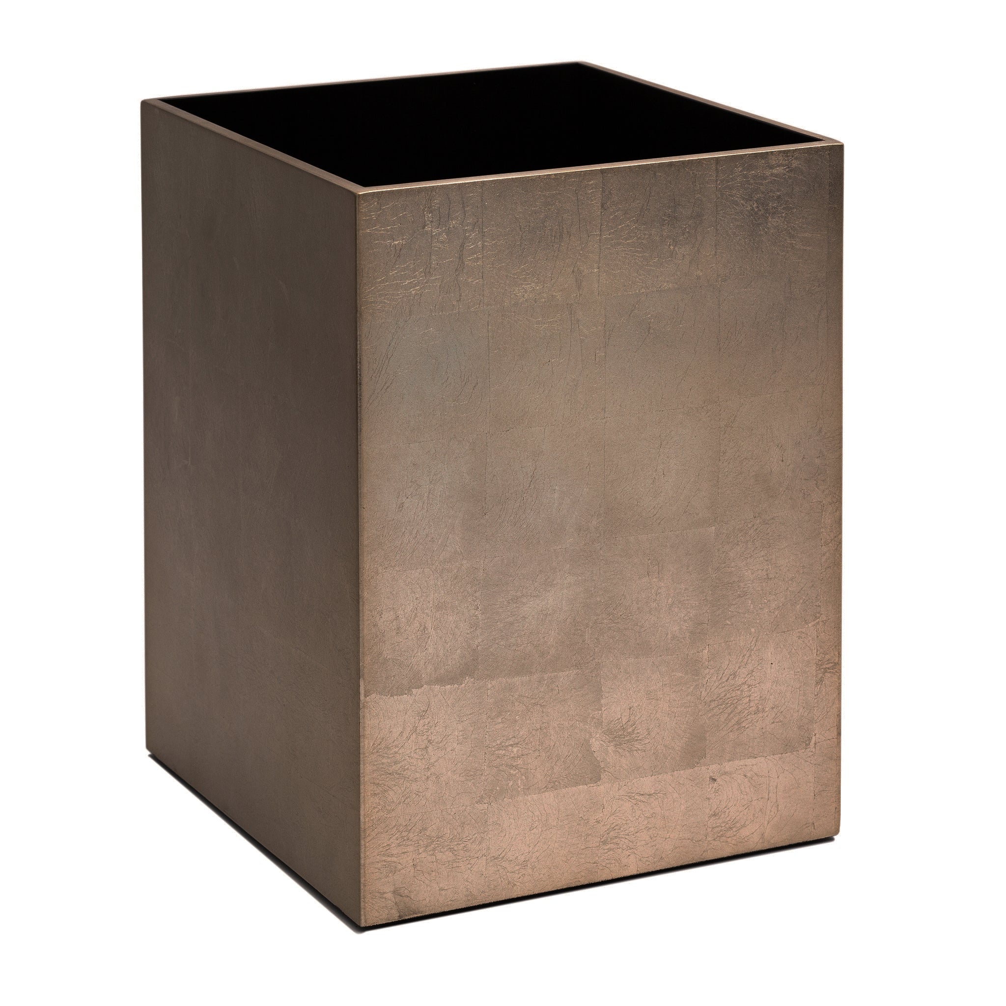 Kensington Luxury Bathroom Waste Basket – Taupe Silver Leaf