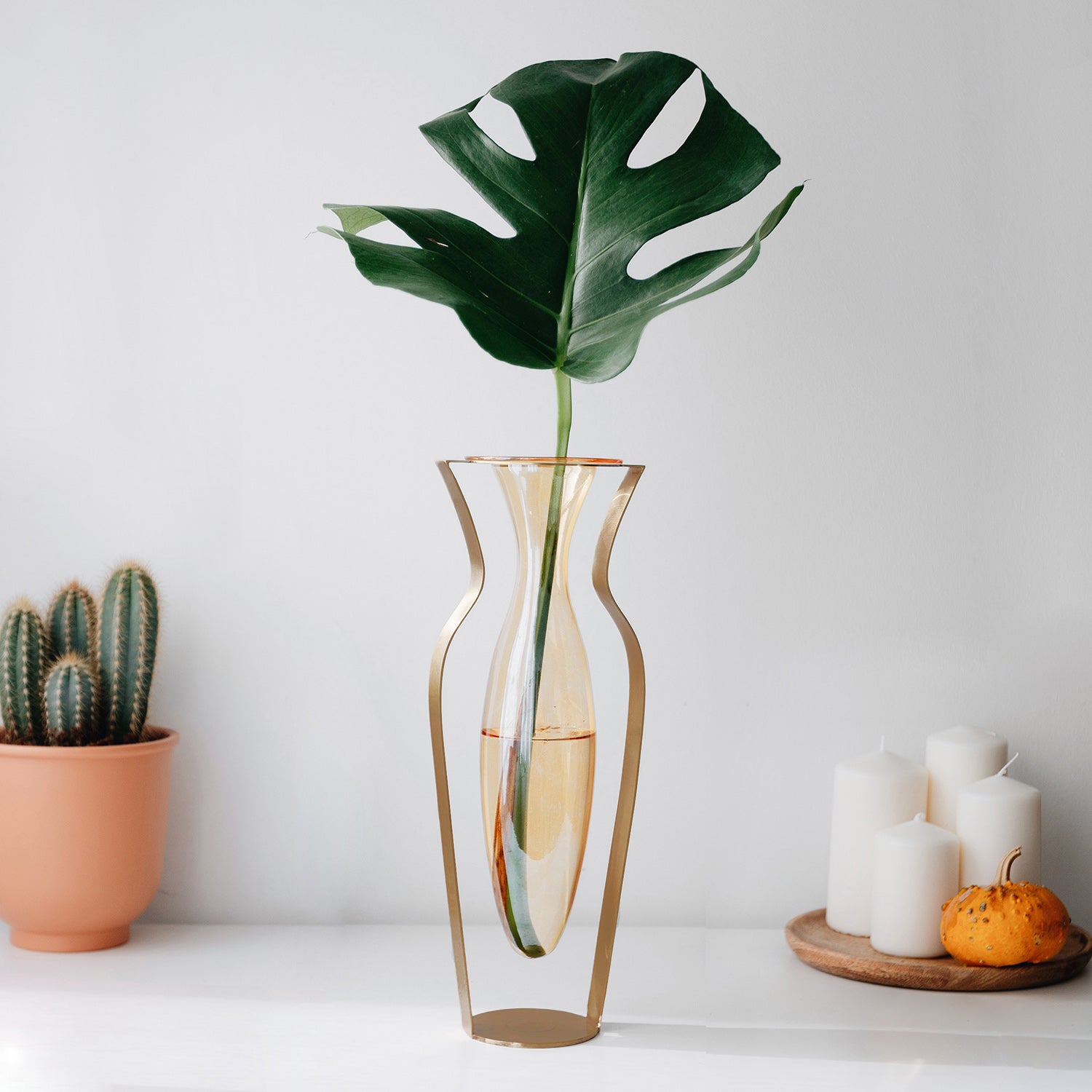 droplet tall vase honey drp02 - LAZADO