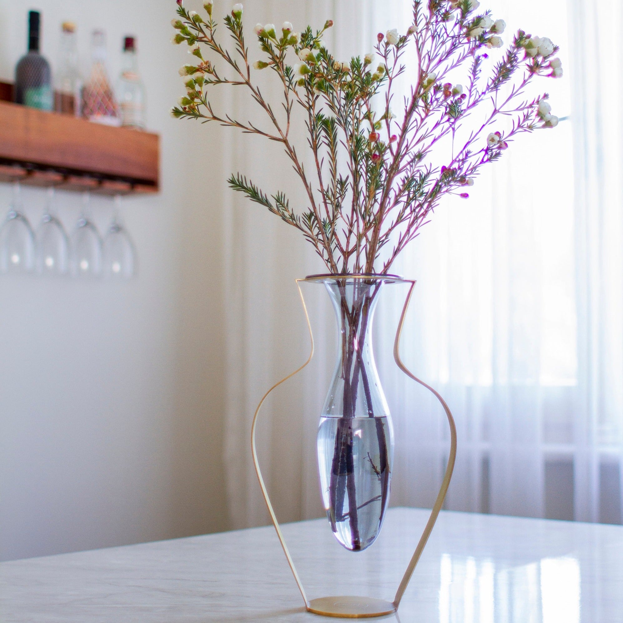 droplet wide vase aqua drp04 - LAZADO