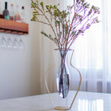 droplet wide vase aqua drp04 by kitbox - Alternate Angle