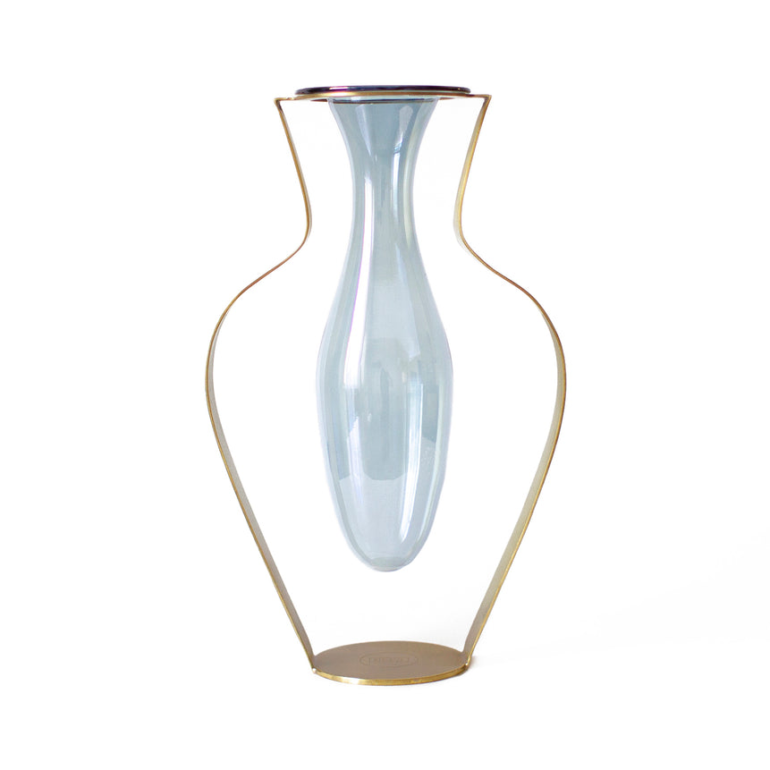 droplet wide vase aqua drp04 - LAZADO