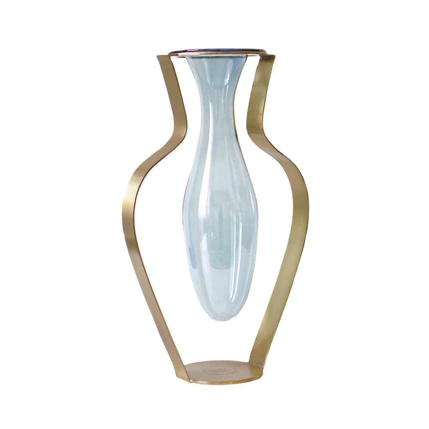 droplet wide vase aqua drp04 - LAZADO