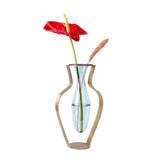 droplet wide vase aqua drp04 by kitbox - Close-up