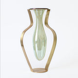 droplet wide vase ment green drp03 by kitbox - Main View