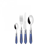 Aladdin Chromed Ring Cutlery Set – 75 Pieces – Nacreous Blue – Wengé Wood Box by Bugatti Italy - Main View