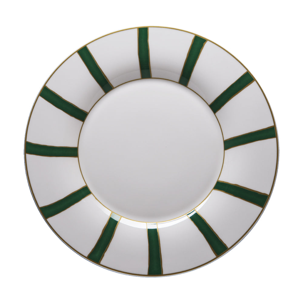 Striche Verdi e Oro - طقم أطباق فاخر (30 قطعة)