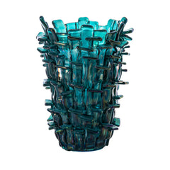 Ritagli Vase — Iridescent Green & Aquamarine