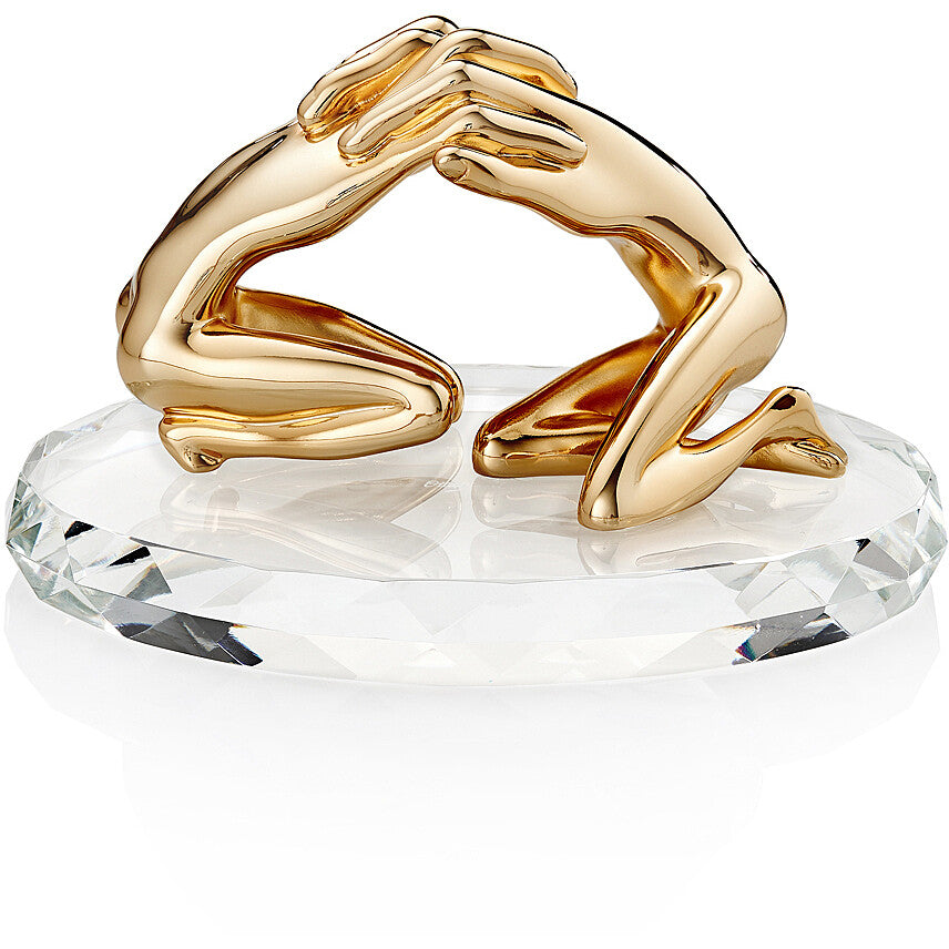 Sculpture with Gold Embrace - Medium
