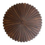 Goathi Stool in American Walnut with Brass-Tone Frame — Alma De Luce
