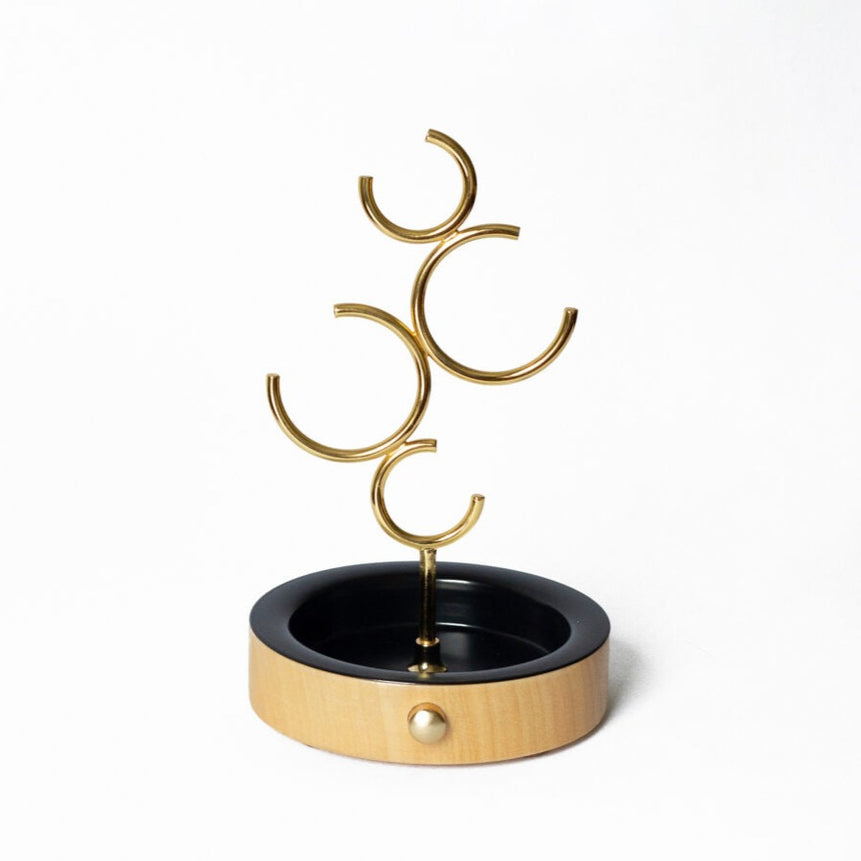 hoop jewelry holder black & gold hoop01 - LAZADO