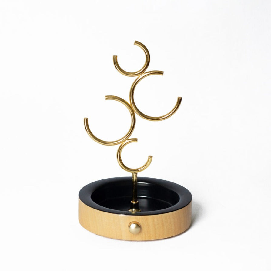 hoop jewelry holder black & gold hoop01 - LAZADO