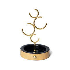 hoop jewelry holder black & gold hoop01 - LAZADO