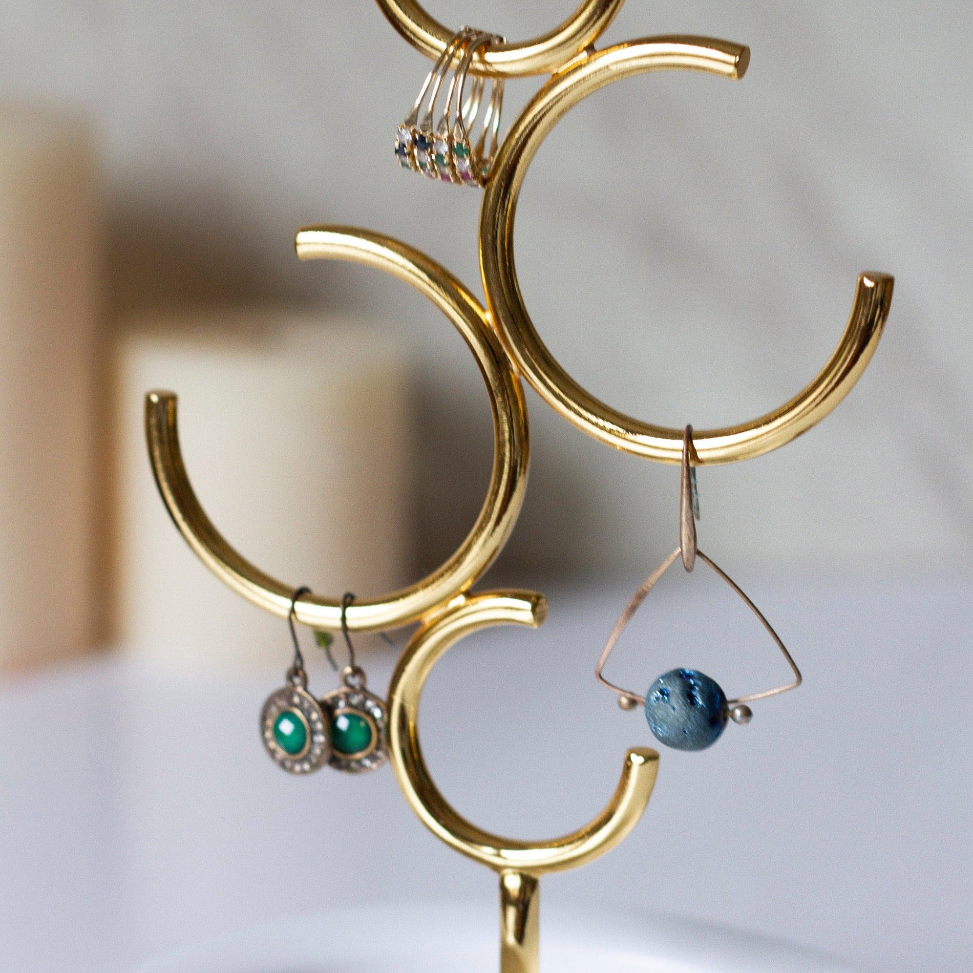 hoop jewelry holder white & gold hoop03 - LAZADO