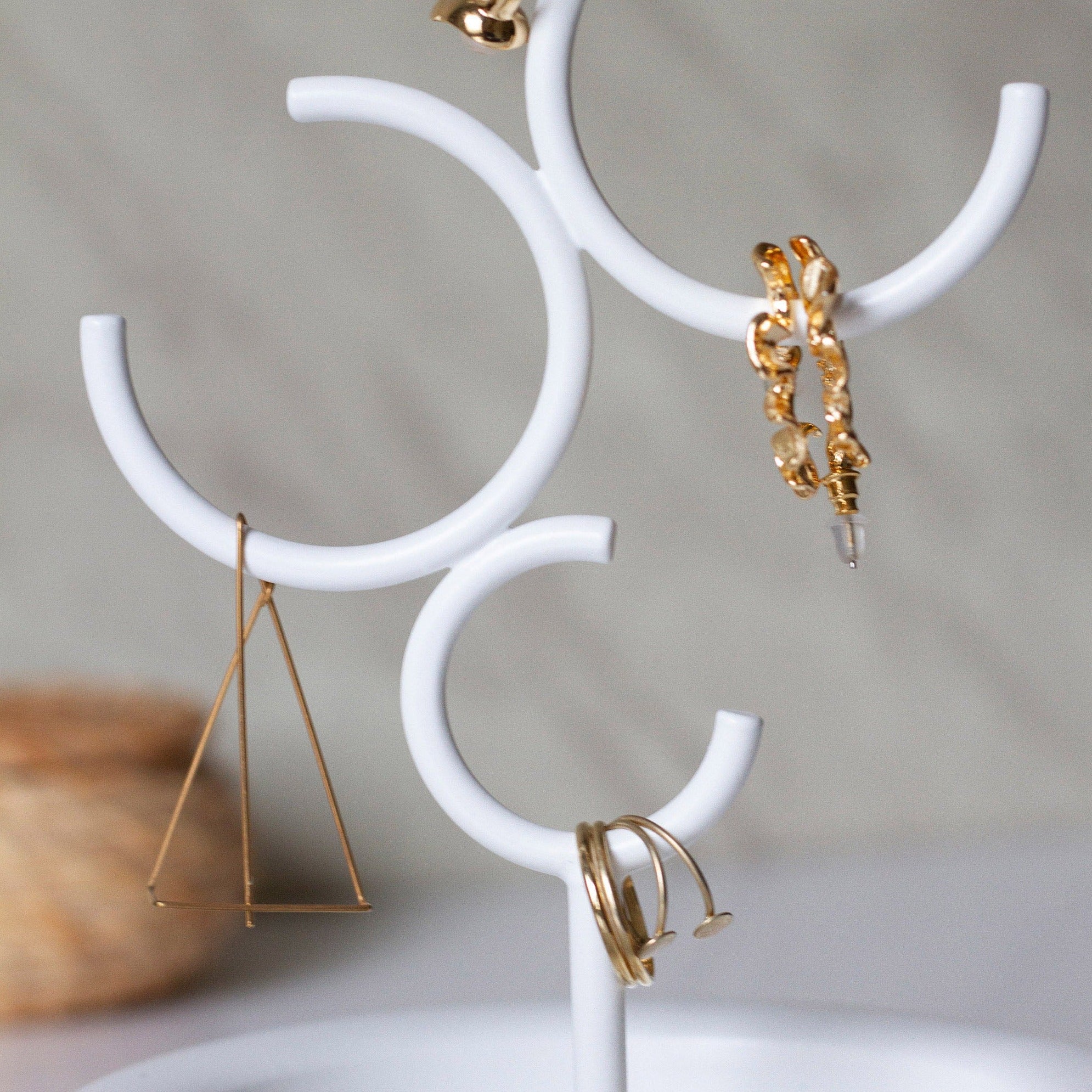 hoop jewelry holder white hoop04 - LAZADO