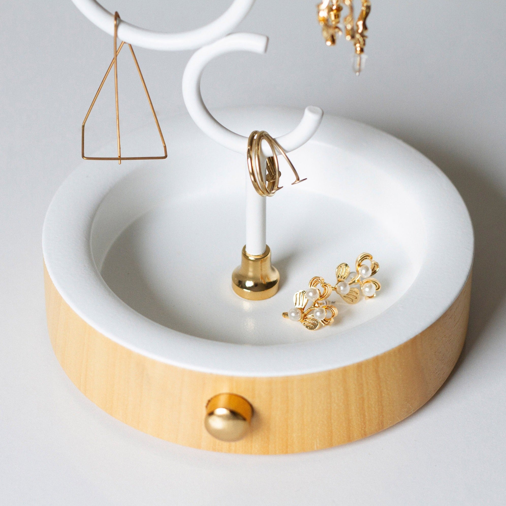 hoop jewelry holder white hoop04 - LAZADO