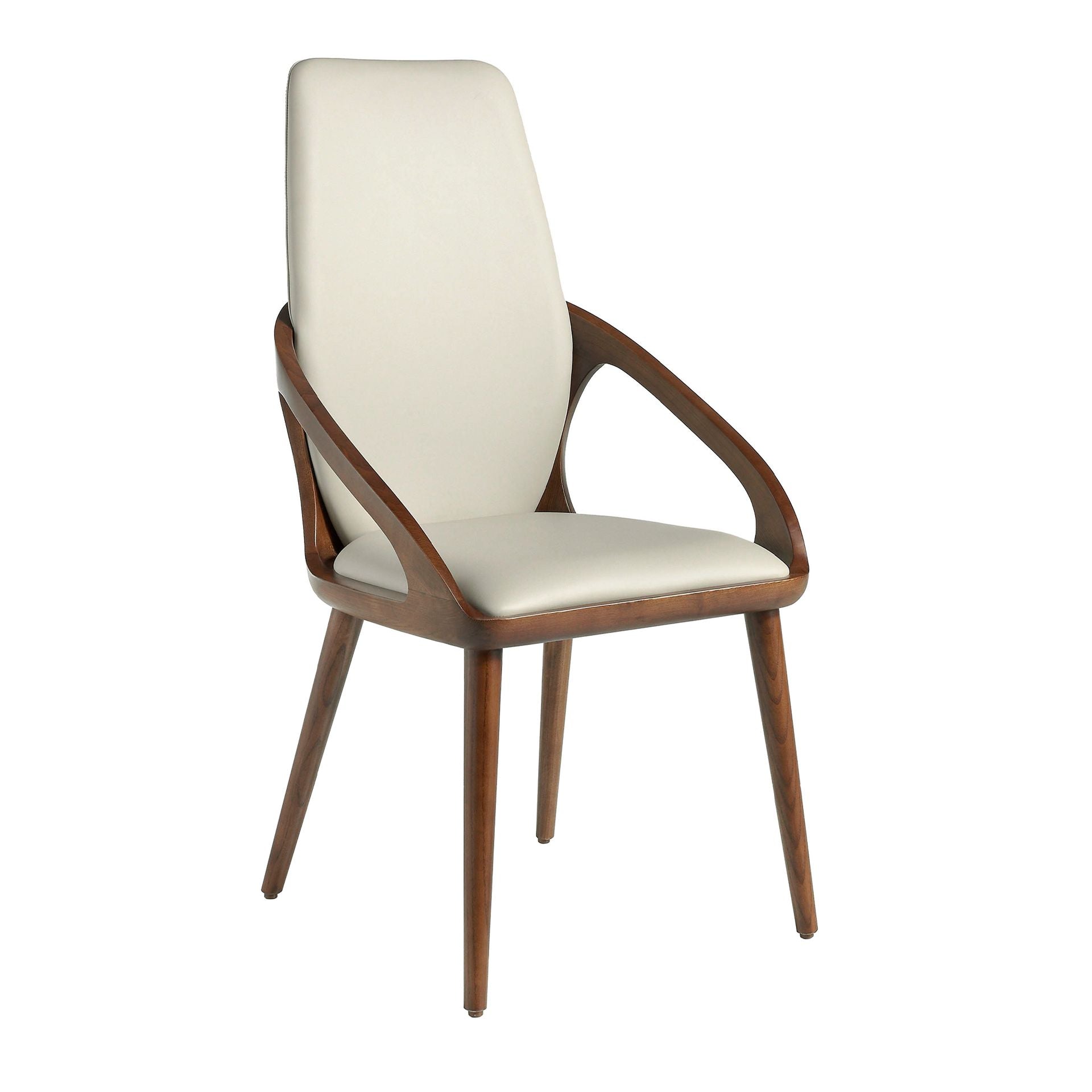Cream leatherette chair