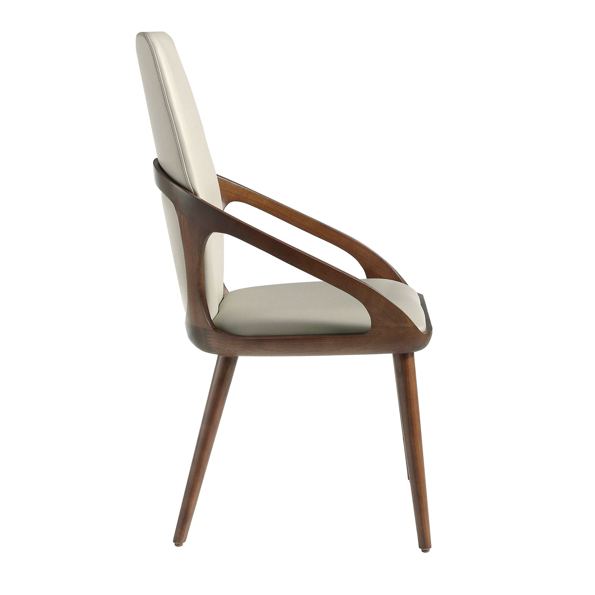 Cream leatherette chair