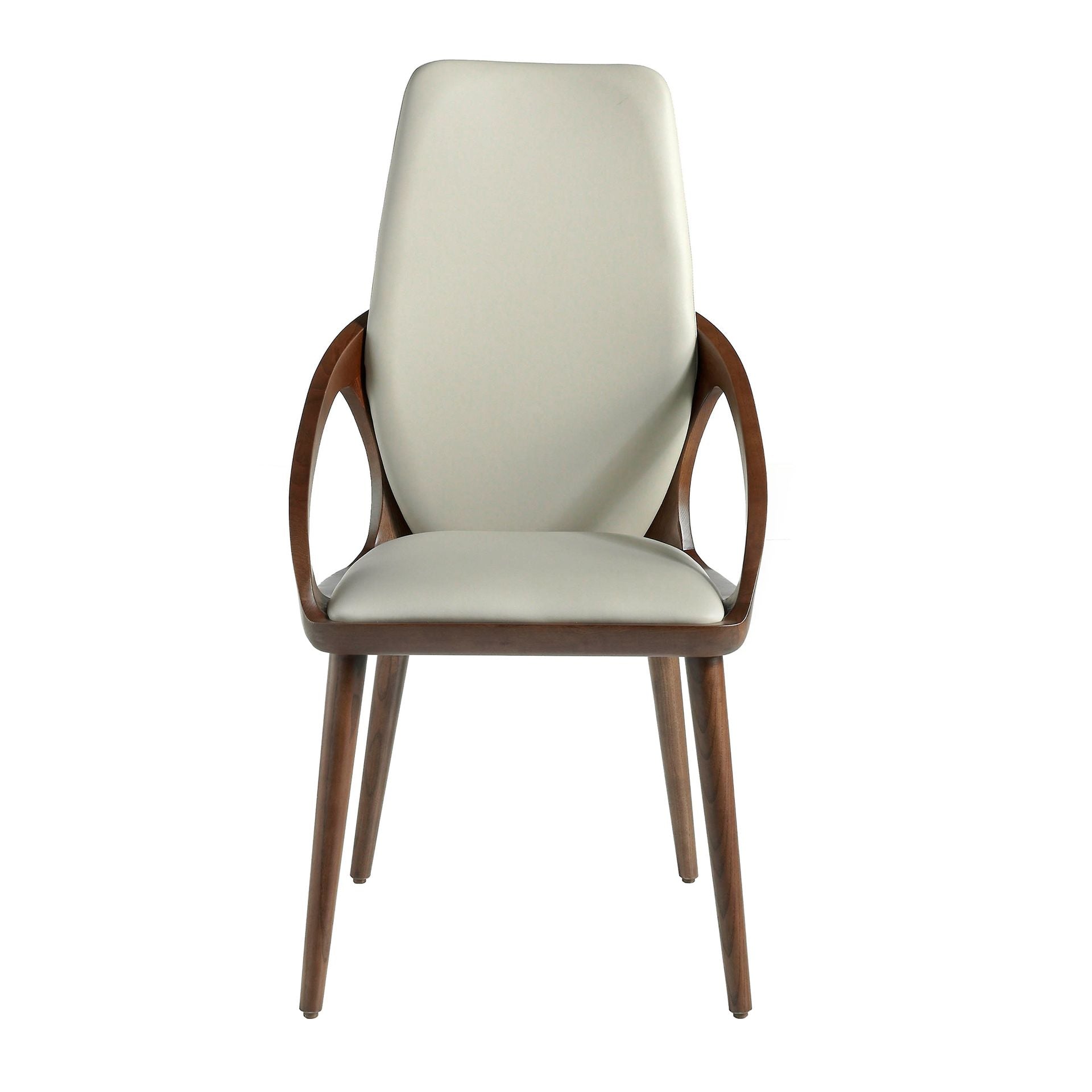 Cream leatherette chair