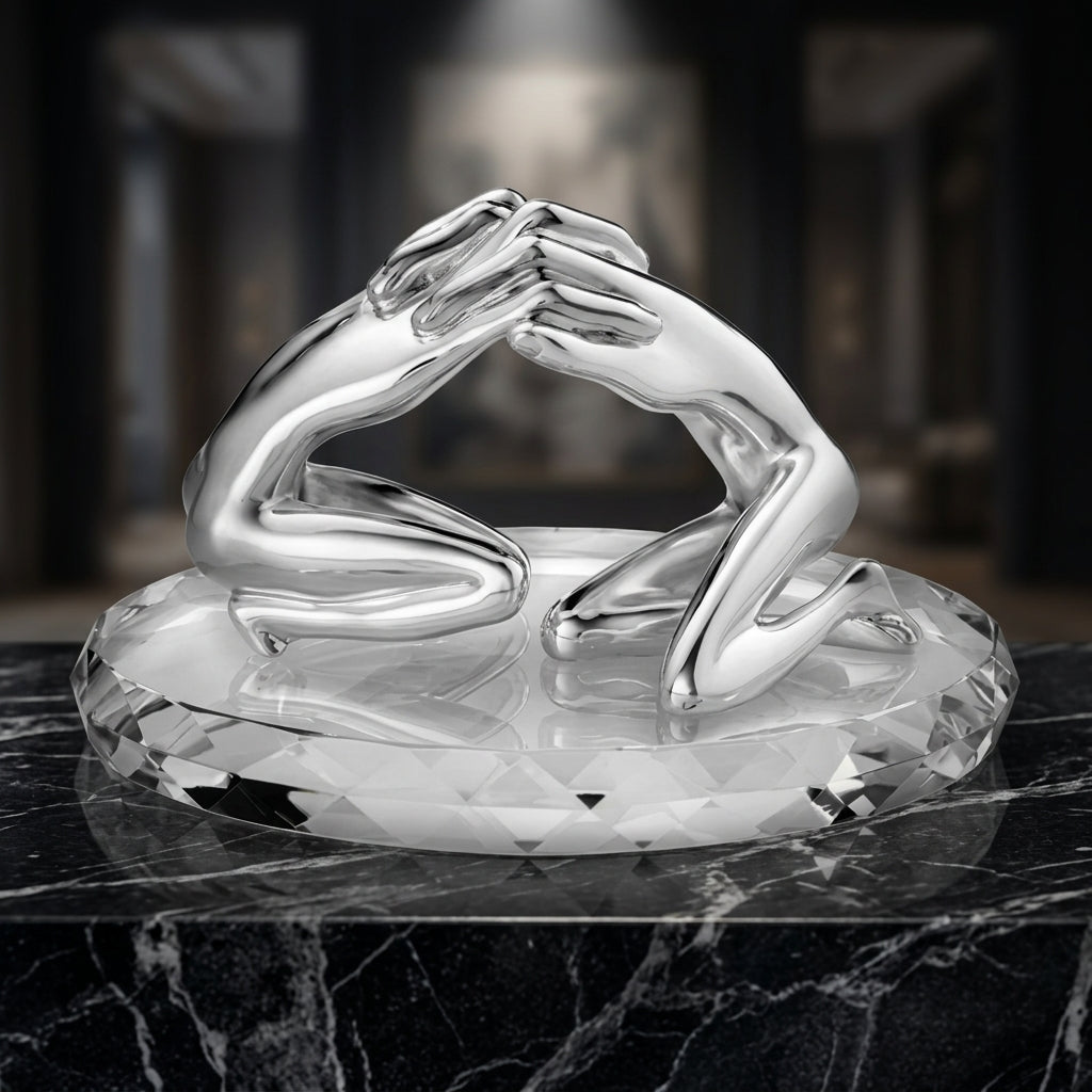 Sculpture with Silver Embrace - Large by Ottaviani - Main View
