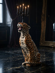 Candleholder – Luxury . Leopard R by Abhika - Close-up