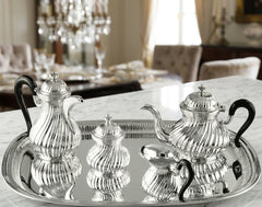 Argenti d'arte - chiselled coffee set for 6 by Schiavon - Main View
