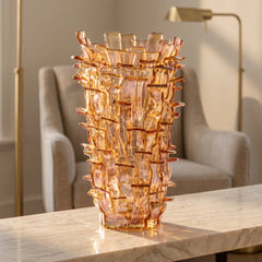 Ritagli Vase — Amber & Light Pink (Limited Edition)