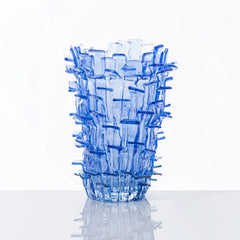 Ritagli Vase — Iridescent Blue & Crystal (Limited Edition)