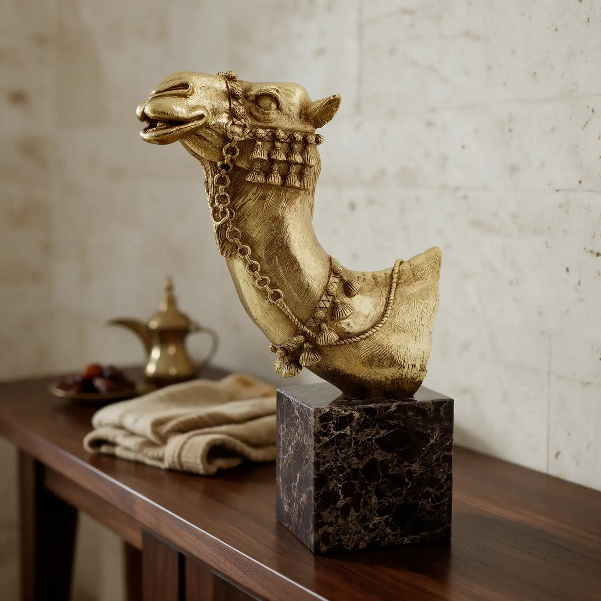 Golden Camel Bust