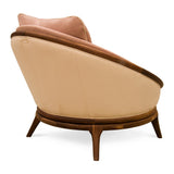 Ndebele Armchair in Suede and Walnut — Alma De Luce