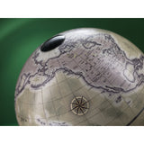 Orbis Sage Green Desk Globe – Hand-Finished Beechwood Base – Contemporary Consultable Map by Zoffoli - Alternate Angle