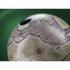 Orbis Sage Green Desk Globe – Hand-Finished Beechwood Base – Contemporary Consultable Map by Zoffoli - Alternate Angle
