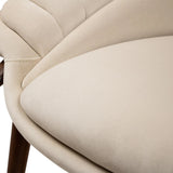 Phu Cau Armchair in Cotton Velvet and Walnut — Alma De Luce