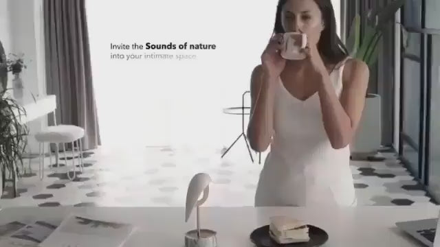 سبيكر JG01s اللاسلكية بتصميم مبتكر – ازرق وابيض