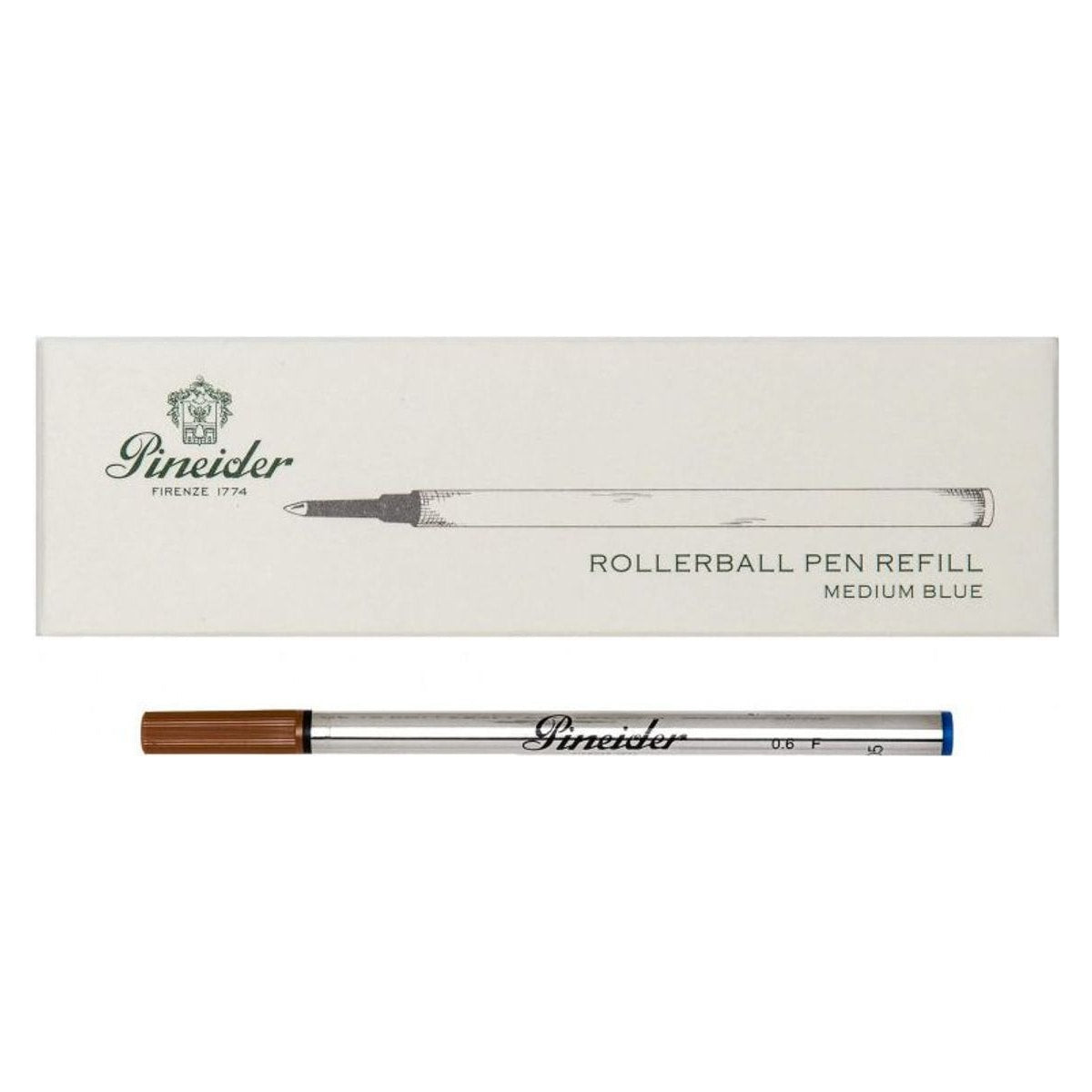 Rollerball Refill — Blue Ink, Medium Nib