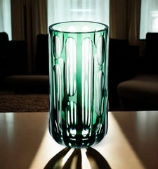 Cattedrale - case with double green vase by Vista Alegre - Close-up