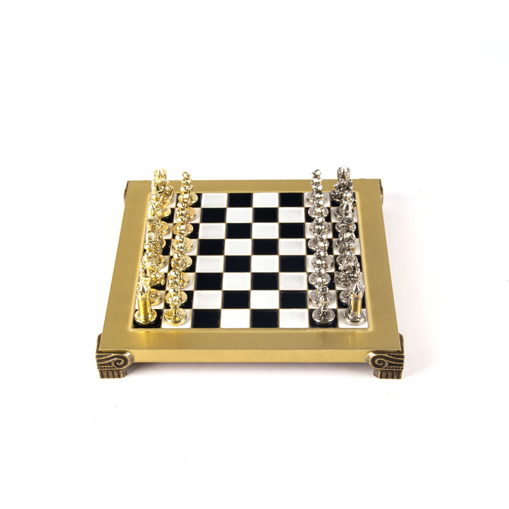 Luxury Black & Gold Metal Chess Set