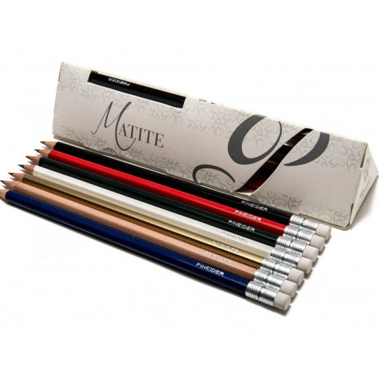 Set of 14 Wood Pencils in Paper Box