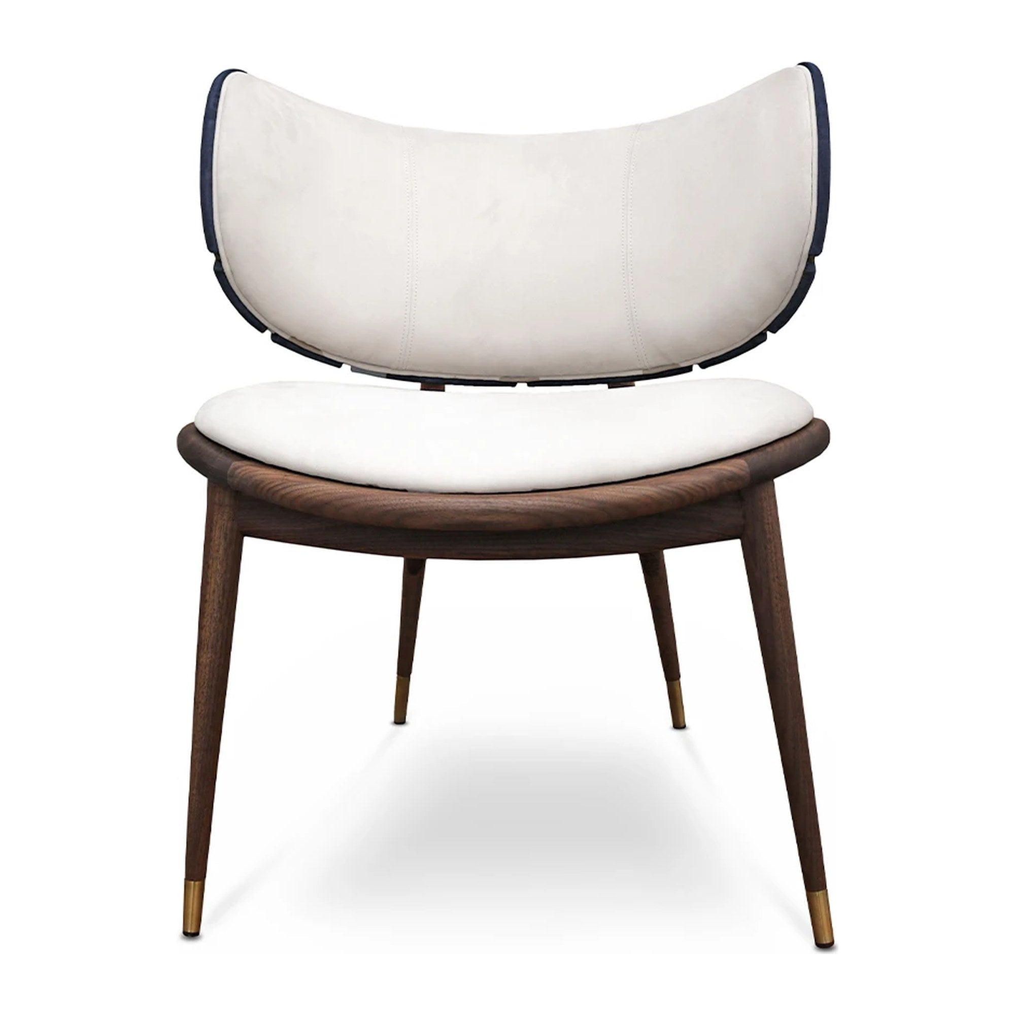 Uchiwa Armchair in Velvet and American Walnut — Alma De Luce