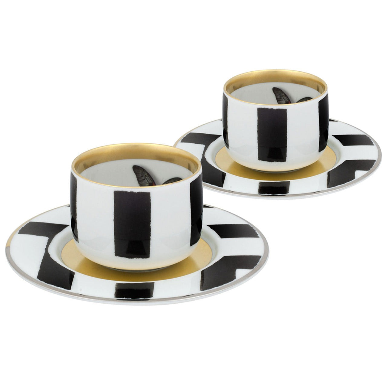 Sol Y Sombra - Set 2 Coffee Cups & Saucers - LAZADO