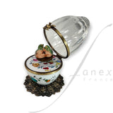 Mixed flower musical egg by Fanex France - Main View
