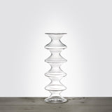 Natalia, flower vase in glass by Blueside - Detail View