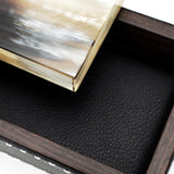OTTAVIA Box - Onyx colour with handmade ivory stitching - LAZADO