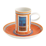Olhar o Brasil - Set 4 Coffee Cups and Saucers Windows by Vista Alegre - Detail View