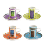 Olhar o Brasil - Set 4 Coffee Cups and Saucers Windows by Vista Alegre - Main View