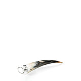 PEGASO HORN - Horn sculpture. End ring in chromed brass, end plate in hand shaped chromed brass. by Arcahorn - Detail View